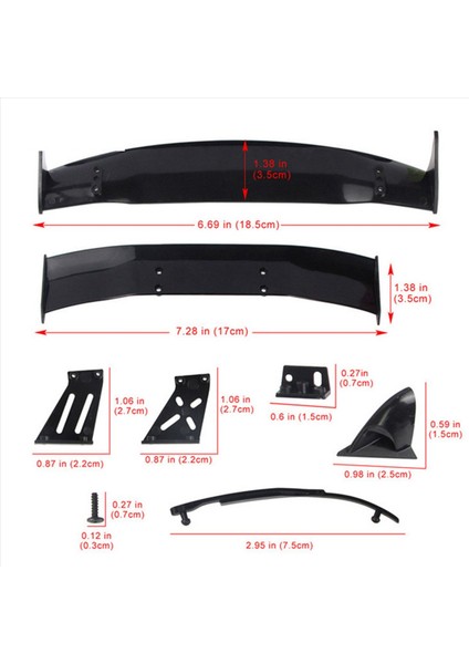 1/10 Rc Için 4x Yarış Drift Araba Arka Kanatlar Drift Road Vücut Gövde Kanadı Evrensel Parçalar Aksesuarlar (Yurt Dışından) fırsatları