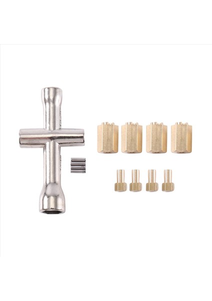 8pcs Pirinç 10MM (+6mm) Genişletilmiş Tekerlek Hex Hub Adaptörü Traxxas TRX4M Trx-4m 1/18 Rc Trawler Araba Yükseltme Parçaları (Yurt Dışından) fiyatları