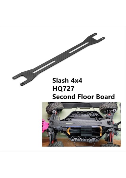Karbon Fiber Traxxas Slash 4x4 Remo Hobby HQ727 1/10 Rc Araba Yükseltme Parçaları Aksesuarları (Yurt Dışından) modelleri