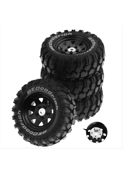 93MM Metal 1 9 Inç Beadlock Tekerlek 1/10 Rc Paletli Araç Traxxas Üçgen Delik 12MM Adaptör Siyah Için Set (Yurt Dışından) fiyatları