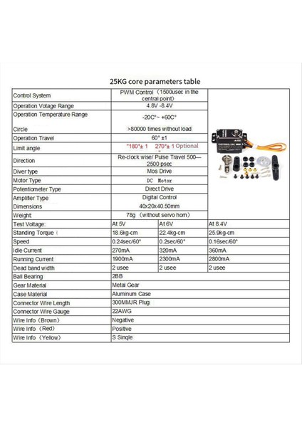 25KG Servo Motor Su Geçirmez Dijital Servo Tork Metal Dişli Servo Rc Otomobil Robotu Mekanik Kollar 180 Derece (Yurt Dışından) fırsatları