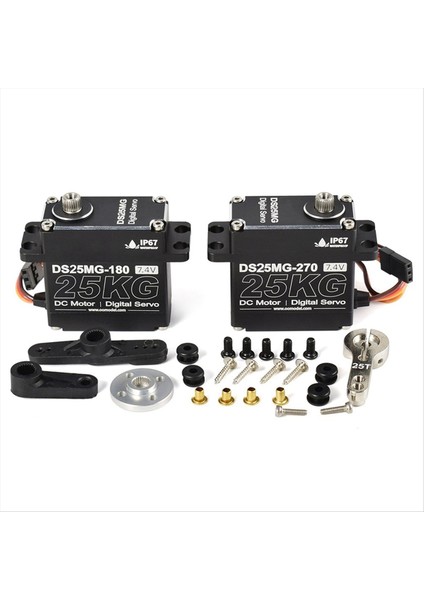 25KG Servo Motor Su Geçirmez Dijital Servo Tork Metal Dişli Servo Rc Otomobil Robotu Mekanik Kollar 180 Derece (Yurt Dışından) indirimleri