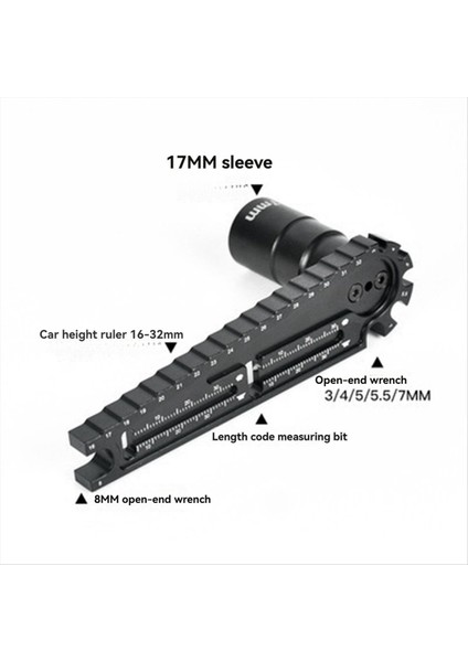 Çok Fonksiyonlu 17MM 8mm Altı Somun Kurulum Aracı Aracı Lik Ayarlama Anahtarı Vidalı Vida Uzunluğu Rc Car Için (Yurt Dışından) fırsatları