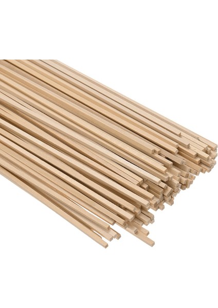 Ahşap Kare Dübel Çubukları 1/8 x 12 Inç Bitmemiş Ahşap Kare Çubuk Parke Kare Dübel Çubukları 200 Paket (Yurt Dışından)