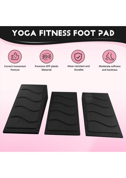 3pcs Yoga Tuğlaları Çömelme Blokları Eğimli Tahtalar Ayarlanabilir Kaymaz Ayak Sedye Egzersiz Için Yoga Fitness Spor Salonu (Yurt Dışından) fırsatları