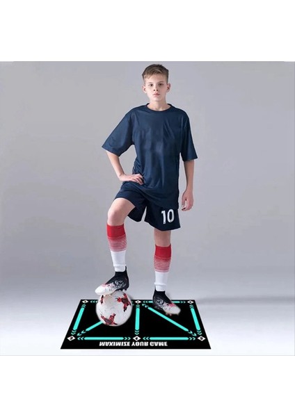 Futbol Ayak Sesi Eğitim Mat Futbol Antrenman Mat Kaymaz Anti-Şok Emme Eğitim Mat (Yurt Dışından)