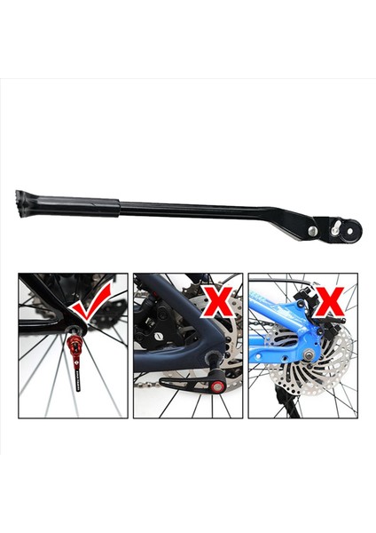 3x Alüminyum Alaşım Hızlı Bırakma Yolu Bisiklet Yan Kickstand Dağ Bisikleti Destek Kick Stand Foot Brace (Yurt Dışından) fırsatları