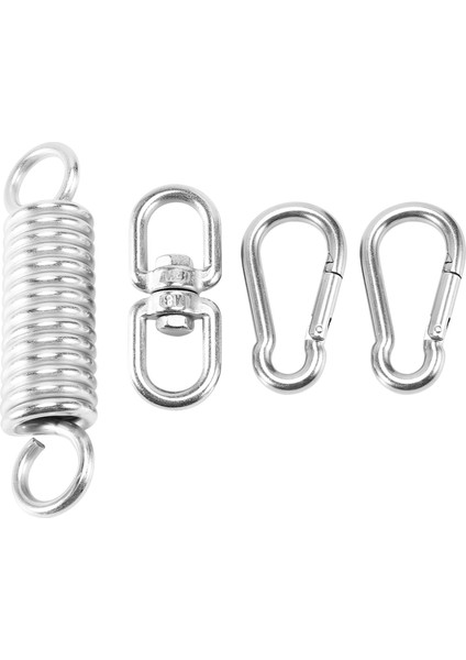 Karabinacılar ve Baharlı Paslanmaz Çelik Döner Montaj Zinciri Ağır Çanta Spor Salıncası Hamak Için 1000LBS Kapasite (Yurt Dışından)