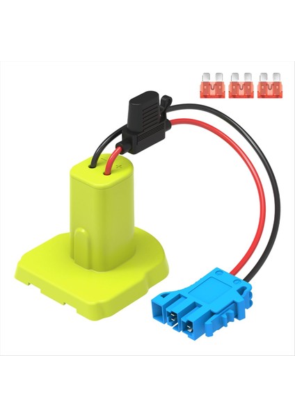 Power Wheels Pil Adaptörü Ryobi Için Pil Adaptörü Kablo Demeti Konnektörlü 3pcs 40A ile Pil Dönüştürücü A Pil Dönüştürücü A (Yurt Dışından)