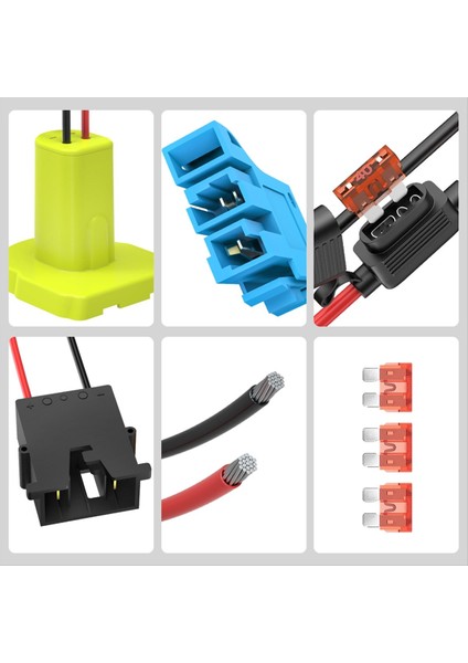 Power Wheels Pil Adaptörü Ryobi Için Pil Adaptörü Kablo Demeti Konnektörlü 3pcs 40A ile Pil Dönüştürücü A Pil Dönüştürücü A (Yurt Dışından) indirimleri