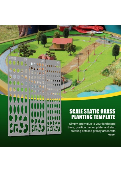 Elektrostatik Sürü Aplikatör Sahne Kum Tablası Için Ölçek Statik Çim Dikim Şablonu Aracı (Yurt Dışından) fırsatları