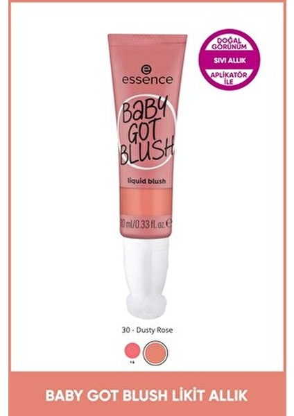 Baby Got Blush Likit Allık Doğal Gül Rengi 10 ml Vegan Formül ile Hassas Uygulama fiyatları