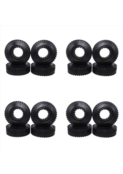 16PCS Rc 1 10 Paletli Beadlock Wheels Lastik 1 9 Inç Kauçuk Tekerlek Lastiği 98MM Lastik Rc Araba Kamyonu Eksenel SCX10 (Yurt Dışından)