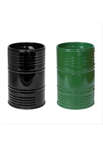 1/8 1/10 Rc Crawler Trx4 SCX10 Oyuncaklar Için Rc Araç Yağ Drum Tank Süslemeler Masa Kalemi Tutucu Rc Araç Aksesuarları Siyah (Yurt Dışından) indirimleri