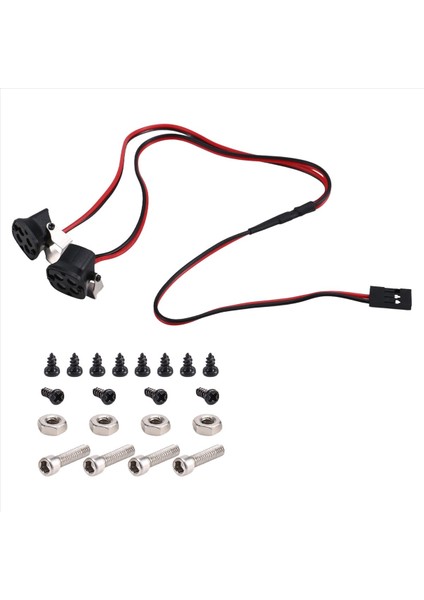 Ön LED Işıklar 1/10 Rc Prıger Axıal SCX10 90046 Trx4 Trx6 Redcat Gen8 2led Kırmızı Kırmızı (Yurt Dışından) modelleri
