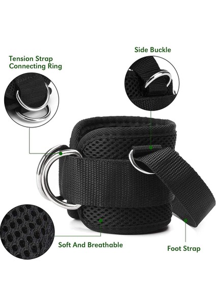 Kablo Makinesi Için Ayak Bileği Kayışı Erkek ve Kadın Uyluk Bantları Antrenman Için Geri Tepme Hips Eğitmeni Bacak Pres Kas Gücü Spor Salonu (Yurt Dışından) modelleri