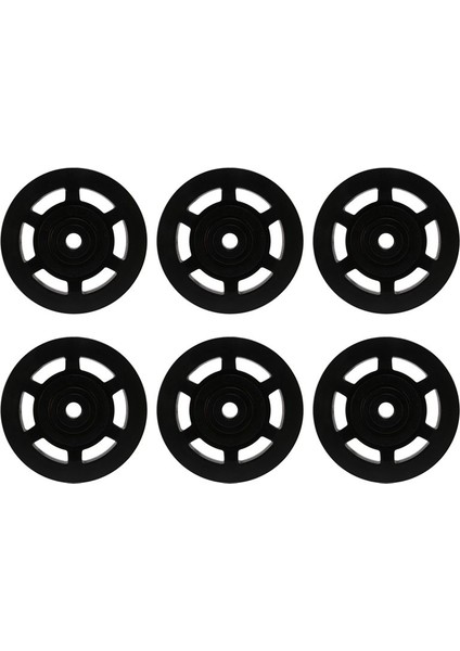 6pcs 95MM Siyah Yatak Kasnak Tekerlek Kablosu Ekipmanı Parça Yyed (Yurt Dışından)