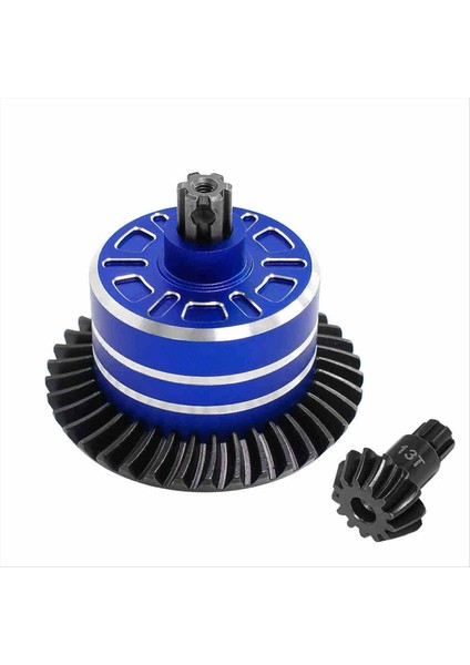 Arrma Için Metal Diferansiyel Kasa ve Çelik Diferansiyel Dişli Seti 1/10 2WD 4WD 3s 4s Rc Araba Yükseltme Parçaları Mavi 37T -13T (Yurt Dışından)