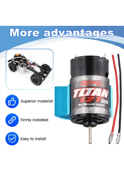 550 1 10 Için Isı Lavabolu Fırçalanmış Motor Paletli Eksenel SCX10 AXI03007 Jl 90046 Slash Trx4 Trx6 12T (Yurt Dışından) fırsatları