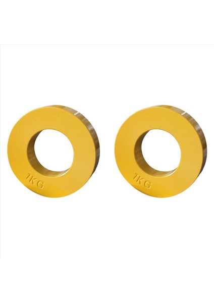 2x Fraksiyonel Ağırlıklar Fraksiyonel Ağırlıklar Mini Ağırlık Plakaları Kuvvet Antrenmanı Plakaları Doğru Disk Aksesuar Sarı 1kg (Yurt Dışından)