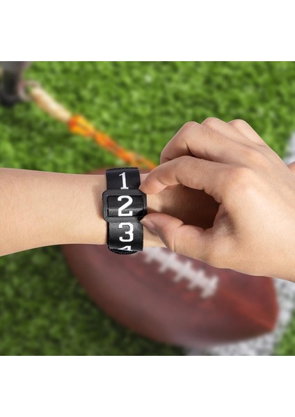 Futbol Hakem Dişlisi Futbol Numaralı Bilek Aşağı Gösterge Head Linesman Hakem Ekipmanı Için Futbol Bahçe Işaretleri (Yurt Dışından) fiyatları