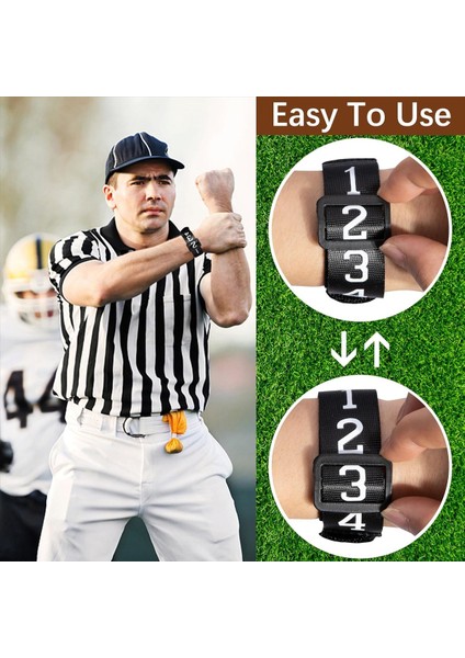Futbol Hakem Dişlisi Futbol Numaralı Bilek Aşağı Gösterge Head Linesman Hakem Ekipmanı Için Futbol Bahçe Işaretleri (Yurt Dışından) fırsatları
