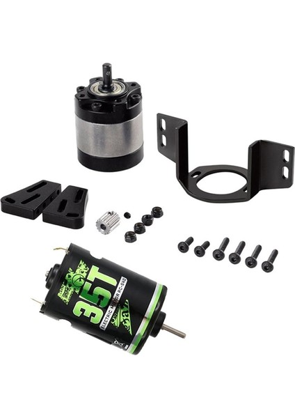 540 Fırçalanmış Motor 35T 1 5 Azaltma Şanzımanı 1/10 Römork 1/10 Rc Araba Paletli Eksenel SCX10 Traxxas Trx4 (Yurt Dışından)