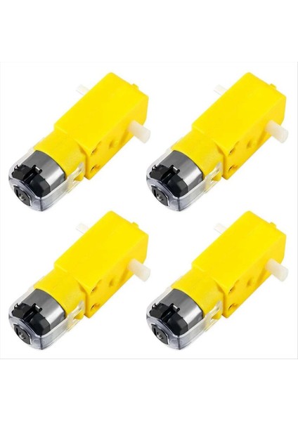 4pcs Dc 3-6V Elektrik Motorlu 4pcs Plastik Lastik Tekerlek Çift Mil Dişli Motor Dişli Motorlu Dıy Kit Akıllı Araba Kiti (Yurt Dışından) fırsatları