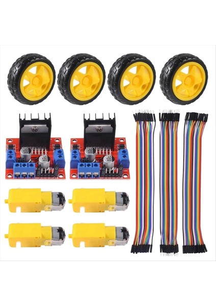 4pcs Dc 3-6V Elektrik Motorlu 4pcs Plastik Lastik Tekerlek Çift Mil Dişli Motor Dişli Motorlu Dıy Kit Akıllı Araba Kiti (Yurt Dışından) indirimleri