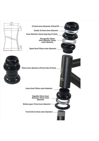 4 Pcs 22 2mm Bisiklet Kulağı 1 Inç Sabit Dişli Yarış Bisikleti Sabit Dişli Yol Bisiklet Alüminyum Alaşım Kulaklık Gümüş (Yurt Dışından) modelleri