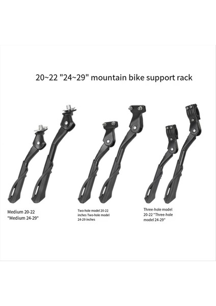 Bisiklet Kickstand Destek Rafı E-Bisiklet Dağ Bisikleti Bisiklet Aksesuarları Için Ayarlanabilir Uzunluk Park Rafı C (Yurt Dışından) fiyatları