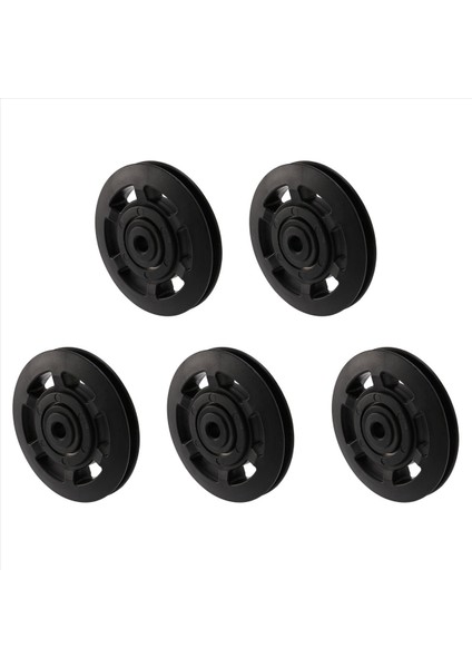 5pcs 95MM Siyah Yatak Kasnak Tekerleği Kablosu Ekipmanı Parça Yyed (Yurt Dışından)