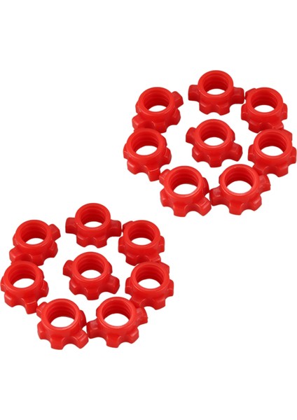 16PCS Dumbbell Somun Dumbbell Rod Nut Barbells Bars Eğitim Spor Aksesuarları Için Spinlock Yaka (Yurt Dışından)