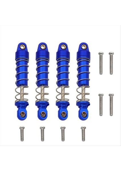 4 Pack 1/18 Trx-4m Simülasyon Tırmanma Modeli Araba Alüminyum Alaşım Şok Emici Yağ Mavi Doldurulabilir (Yurt Dışından)