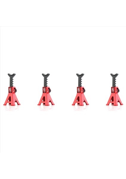 1/24 SCX24 Için 4x FCX24 Rc Araba Kriko Stand Stand Çifti Onarımı Koruyucu Stand Lastik Değişikliği Oyuncak Asansörü Kırmızı (Yurt Dışından)