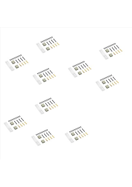 10X Metal Servo Sabit Montaj Braket Kiti Mn D90 D91 D99S MN99S 1/12 Rc Kamyon Araba Yükseltme Parçaları Aksesuarları Titanyum (Yurt Dışından)