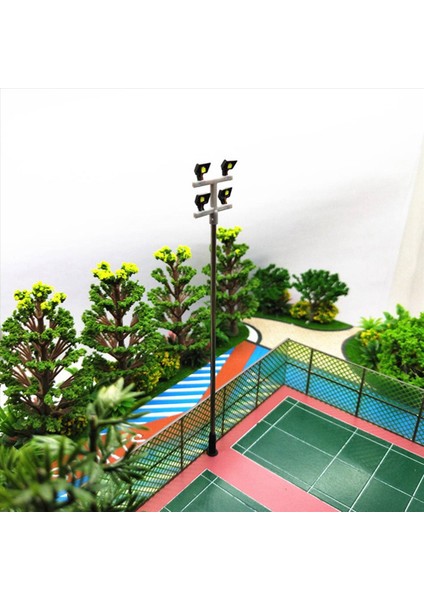 20 Pcs Ho Ölçekli Model Aydınlatma Kulesi Kule Işıkları Model Işıkları Düzen Tren/bahçe/oyun Alanı/stadyum Için (Yurt Dışından)