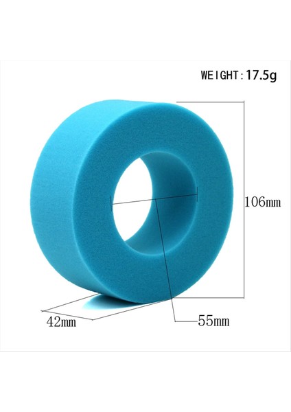 4pcs Rc Çift Aşamalı Daha Yumuşak Köpük 100-110MM Uyum 1 9 Inç Tekerlek Lastikleri Rc Paletli Eksenel SCX10 90046 Trx4 Mavi (Yurt Dışından) fiyatları