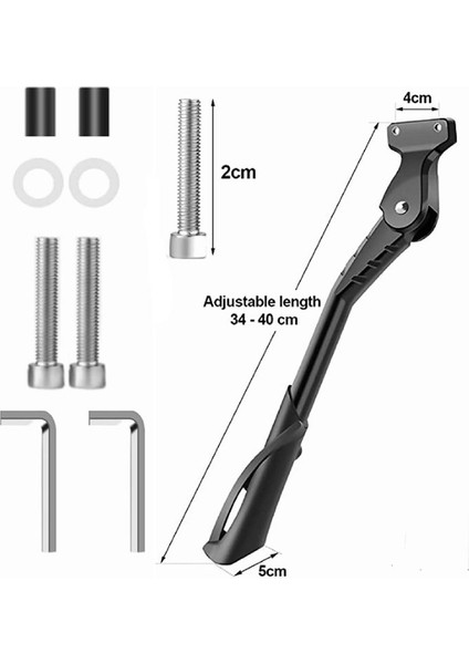 20 Inç 24 Inç 26INCH Bisiklet Kickstand Electric Bisiklet Kickstand Destek Stand Ayarlanabilir Yan Park Braketi Parçaları (Yurt Dışından) indirimleri