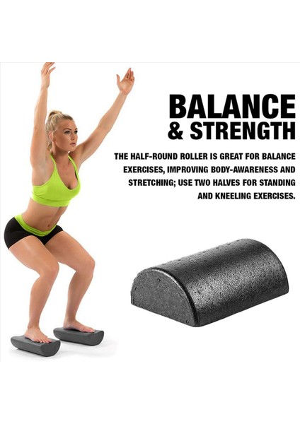 5pair 30CM Yoga Pilates Için Yarım Yuvarlak Köpük Silindir Spor Fitness Ekipman Denge Padi Yoga Blokları (Yurt Dışından) fiyatları