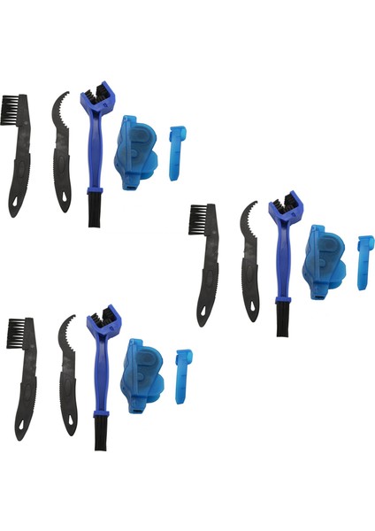 Bisiklet Zinciri Yıkayıcı 12 Parçalı Taşınabilir Dağ Bisikleti Zinciri Yıkayıcı Aracı Hızlı Bisiklet Temiz Fırça Kiti (Yurt Dışından)