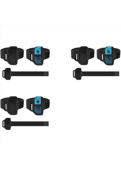 Switch Bacak Kayışları Için 3x Yüzük Macera Bacak Ayarlanabilir Elastik Spor Kayışları Nintendo Switch Için Macera (Yurt Dışından)