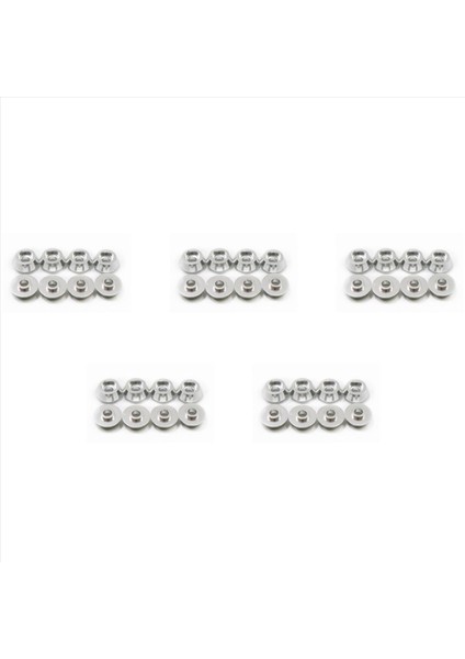 40PCS Metal Bağlantı Çubuk Vidalı Conta Şim Yıkayıcı Wpl C14 C24 C34 C44 Mn D90 D91 D99S Rc Car Gümüş (Yurt Dışından)