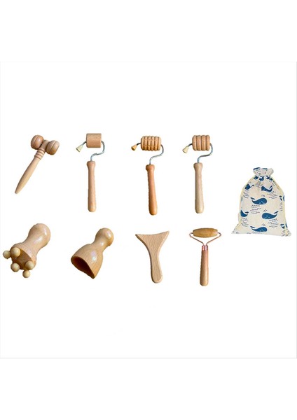 Bir Masaj El Silindir Masajı Boyun Için El Silindir Masajı Geri Haddeleme Ayak Masajı Için Torba ile Yüz Topu (Yurt Dışından)