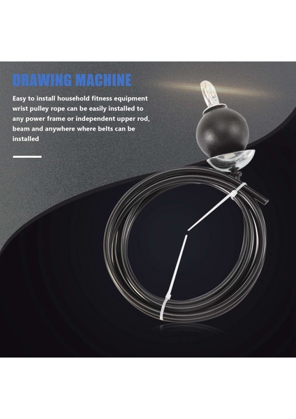 Ana Sayfa Gym Fitness Kasnak Kablo Uzunluğu Ayarlanabilir Ağır Hizmet Çelik Tel Halat 2m (Yurt Dışından) indirimleri