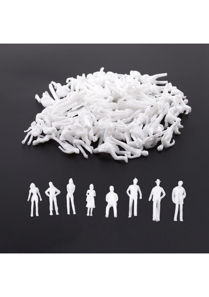 200PCS Model Kişi 100 Pcs 1 75 Ölçekli Modeller Düzen ve 100 Pcs Ölçekli Insanları Bina 1 200 Beyaz Çeşitli Stil (Yurt Dışından) modelleri