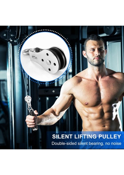 300KG Yatak Kasnak Kaldırma Sessiz Tekerlek Spor Salonu U Antrenman Ekipmanları Için Kablo Makinesi Için Ağır Hizmet Kasnak Tekerleği (Yurt Dışından) fırsatları