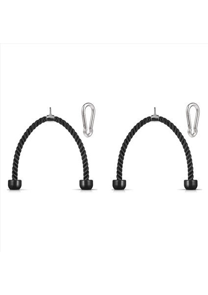 2x Tricep Halat Aşağı 36 Inç Snap Hook Fitness Bağlama Kablosu Makinesi Pulldown Halat Ev Gym Için (Yurt Dışından) fiyatları