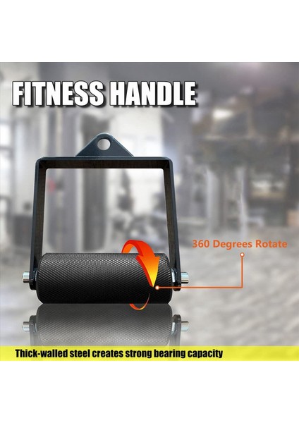 2x Gym Lat Down Down Down Kasnak Kablo Makine Tutamağı Bağlantı Fitness Kolu Güreş Egzersizi Deadlift D Şekil El Kavrama-4cm (Yurt Dışından) fiyatları