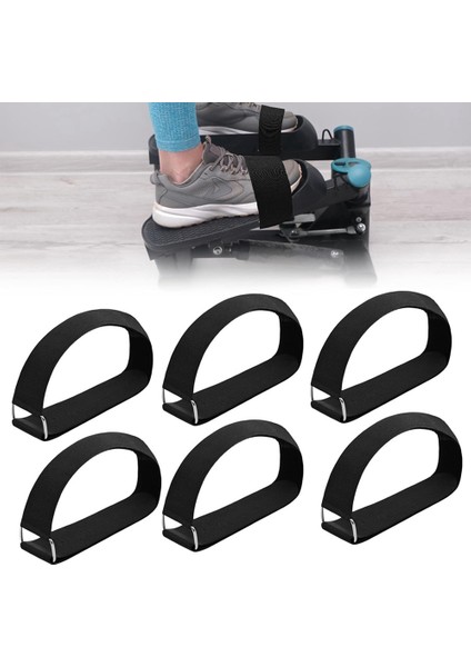 6pcs Elipse Bacak Egzersiz Makinesi Için Ayarlanabilir Pedal Kayışları Masa Bacak Eğitimi Alıştırıcısı Altında Ayak Pedalı Kayışı (Yurt Dışından) fiyatları